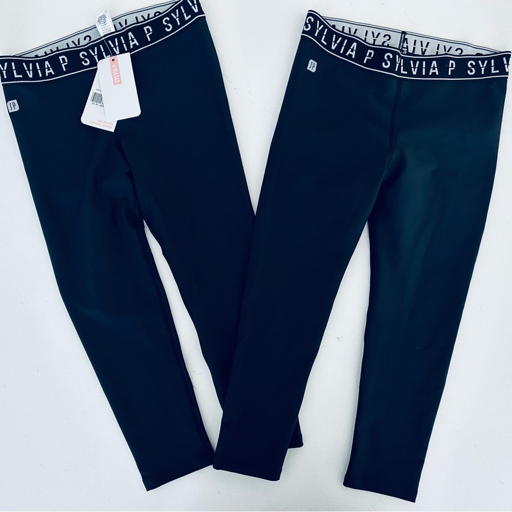 Sylvia P AXS Cropped Black Leggings